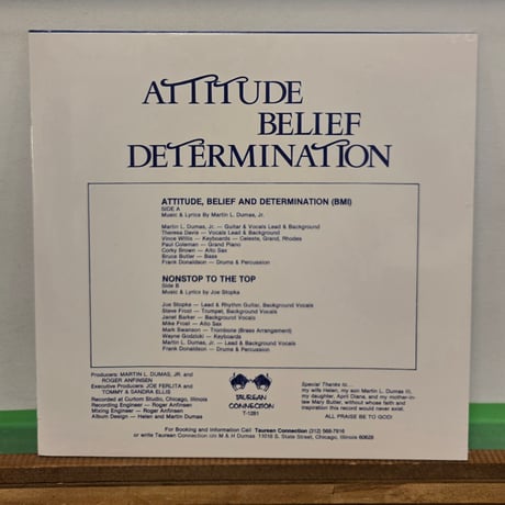 (12EP)MARTIN  L DUMAS JR /ATTITUDE ，BELIEF &DETERMINATION 2015UK 新品未開封シールド　ダンスクラシックス