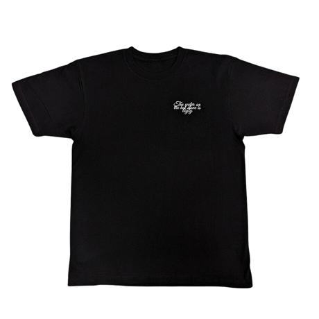 The water on the hot stone is loyly Logo Tee（Black）