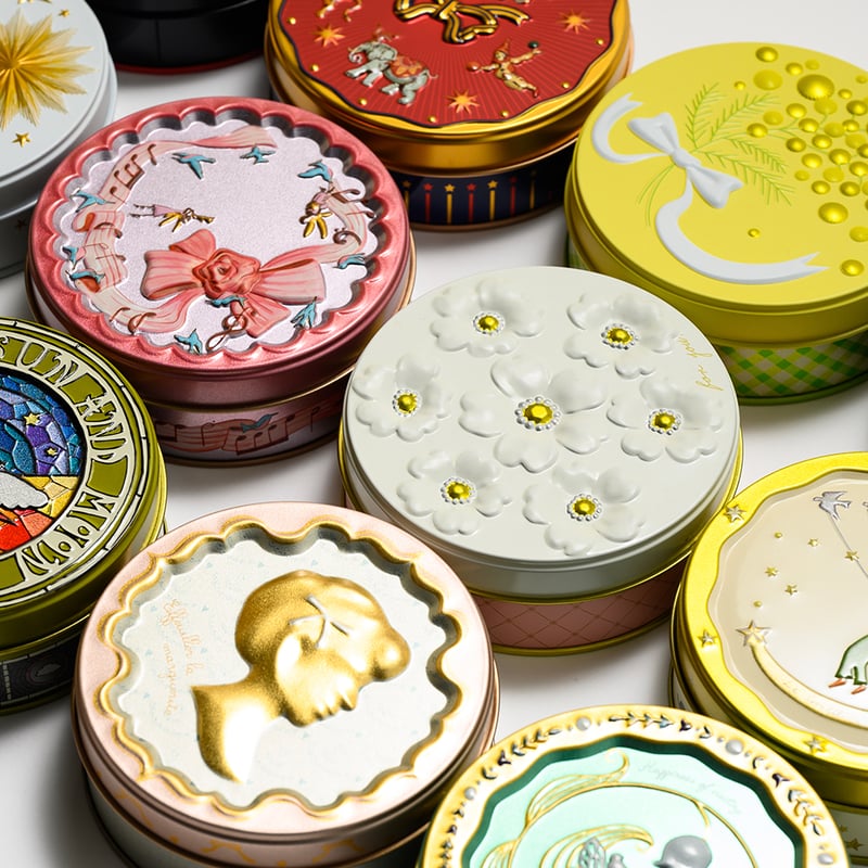 刺繍缶（黒糖 & かぼちゃ & きなこ×カカオニブ & むらさき芋） | はる