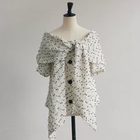 RIKO Bonbon tweed (white) ドット　ツイード Bonbon tweed (white) | RIKO
