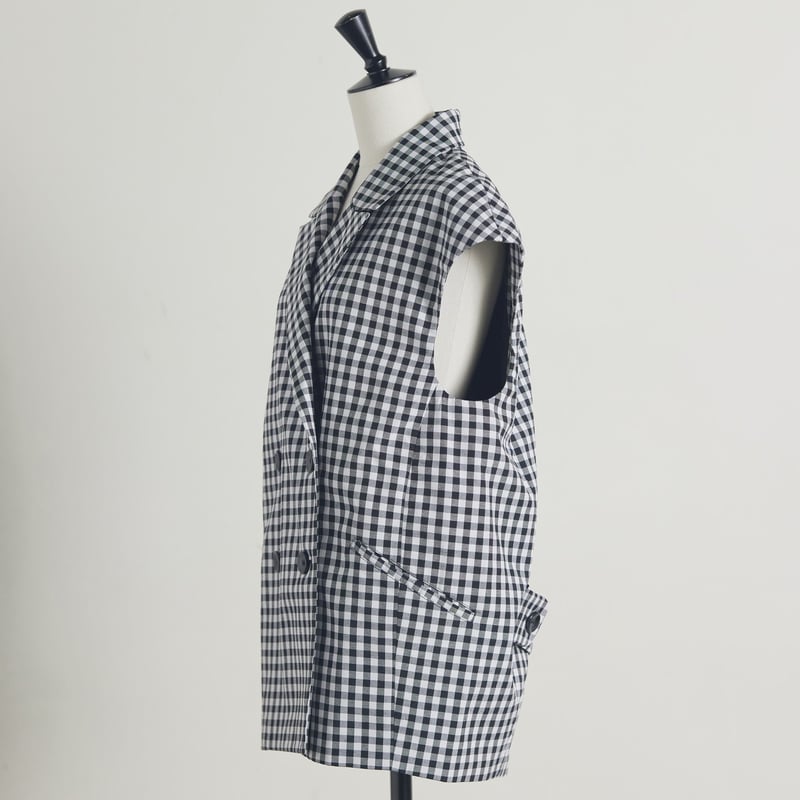 ジャケット・アウター rikotokyo Gilet blouse(Gingham check) rikotokyo Gilet blouse(Gingham check)