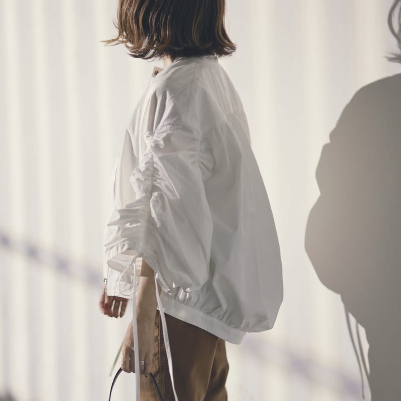 RIKO シャーリングスリーブブルゾン Shirring sleeve blouson | RIKO