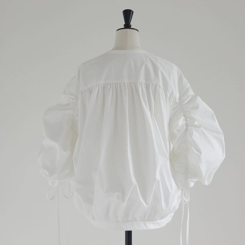 Shirring sleeve blouson | RIKO