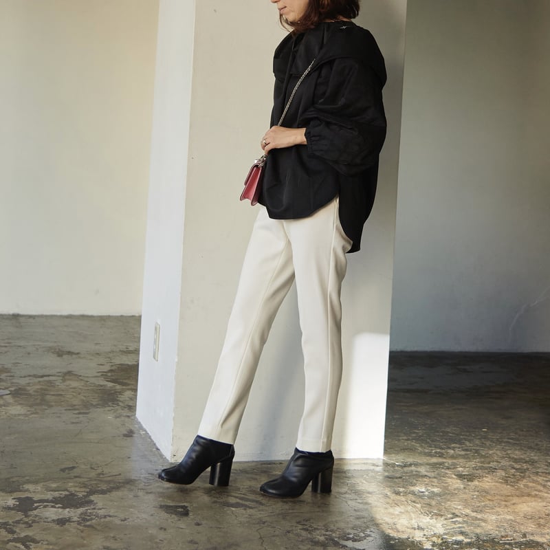 Double-collar quilting sleeve blouse | RIKO