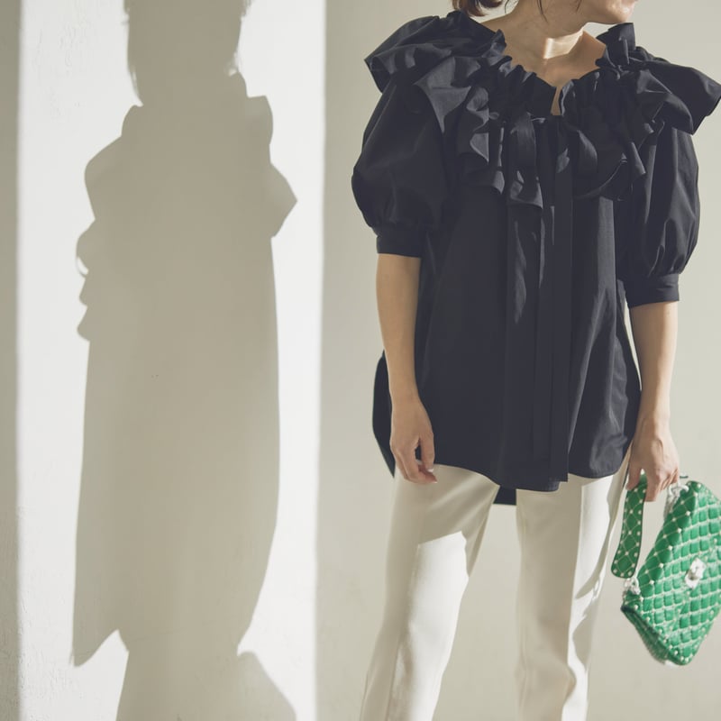 Wrapping ribbon blouse | RIKO