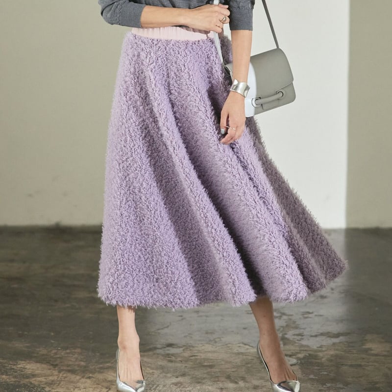 Fluffy skirt (purple) | RIKO