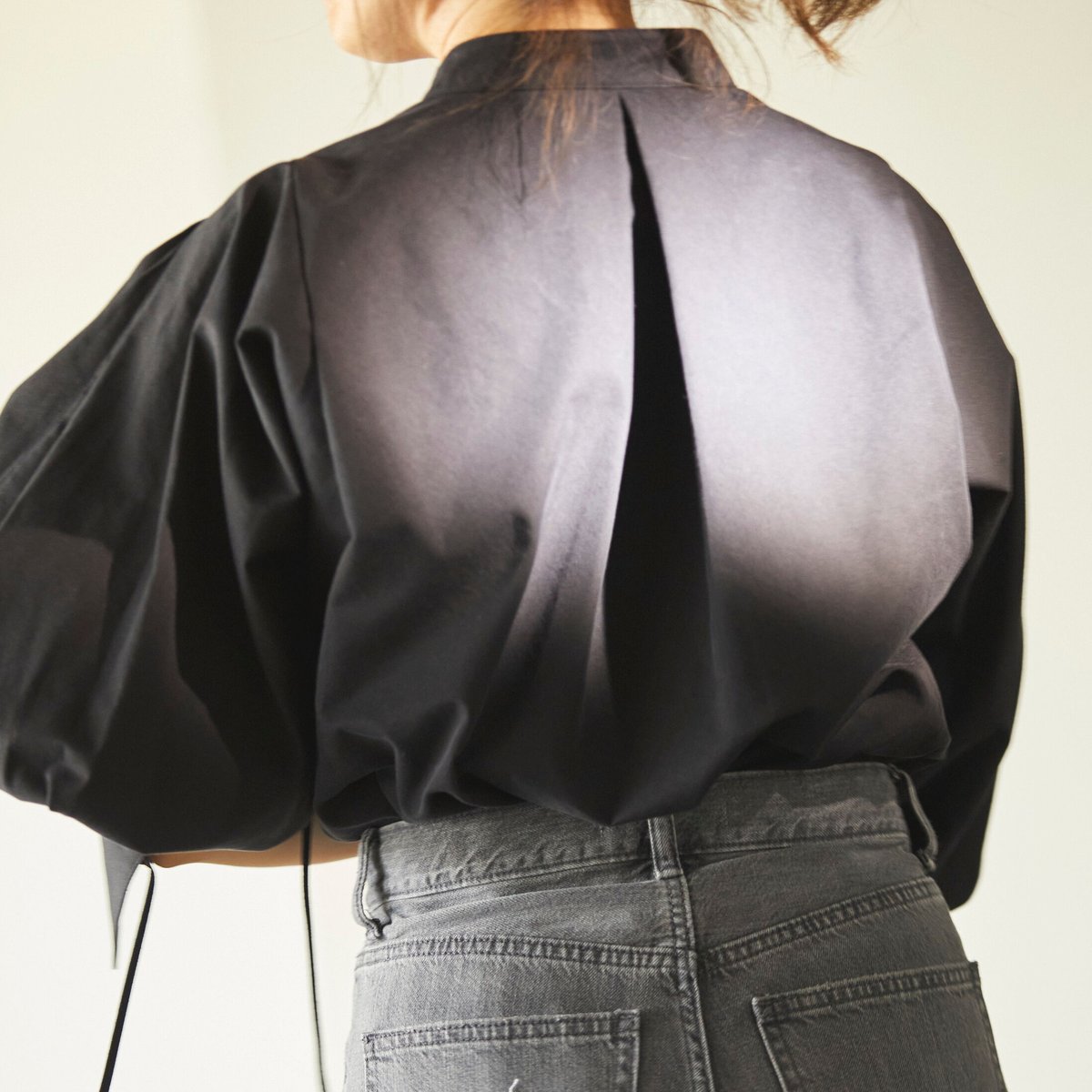 RIKO リコ　ランタンスリーブジャケットシャツ Lantern sleeve jacket shirt | RIKO