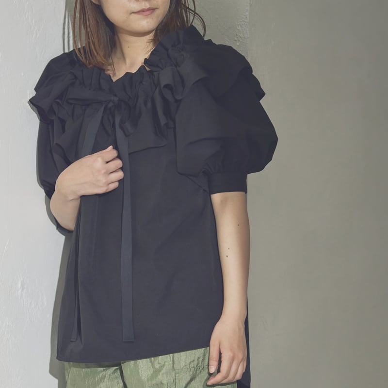 Wrapping ribbon blouse | RIKO