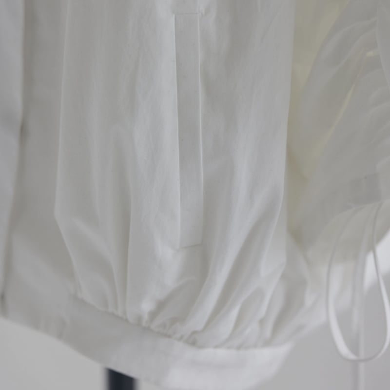 Shirring sleeve blouson | RIKO