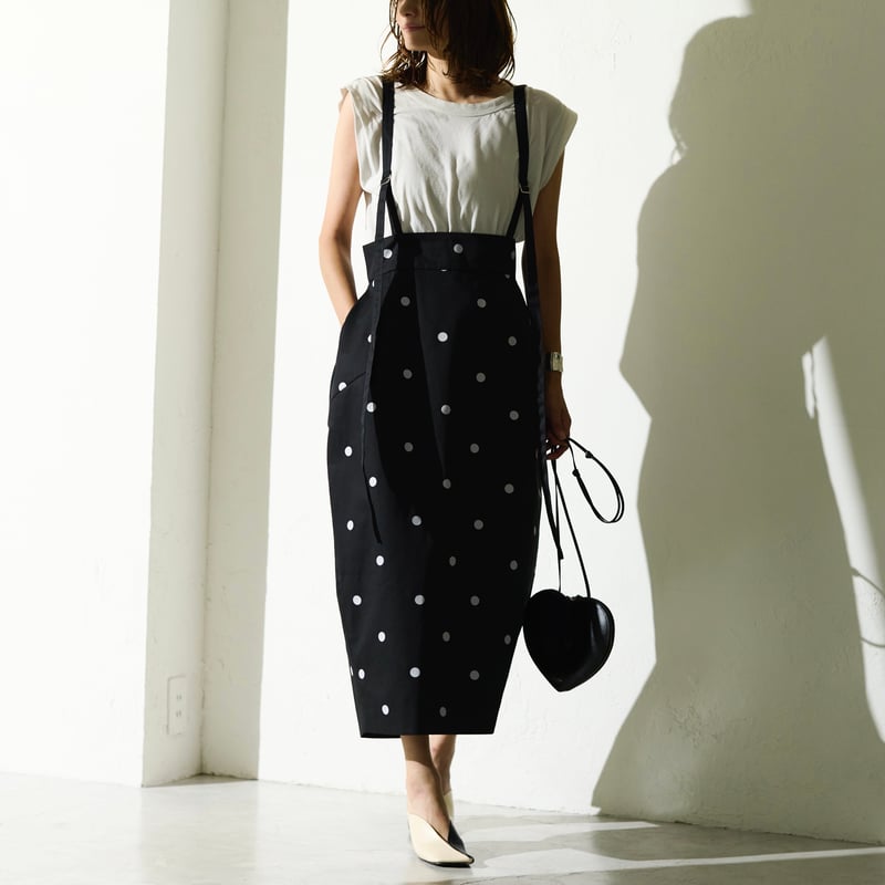 Dot curvy skirt(M) | RIKO Dot curvy skirt(M) | RIKO