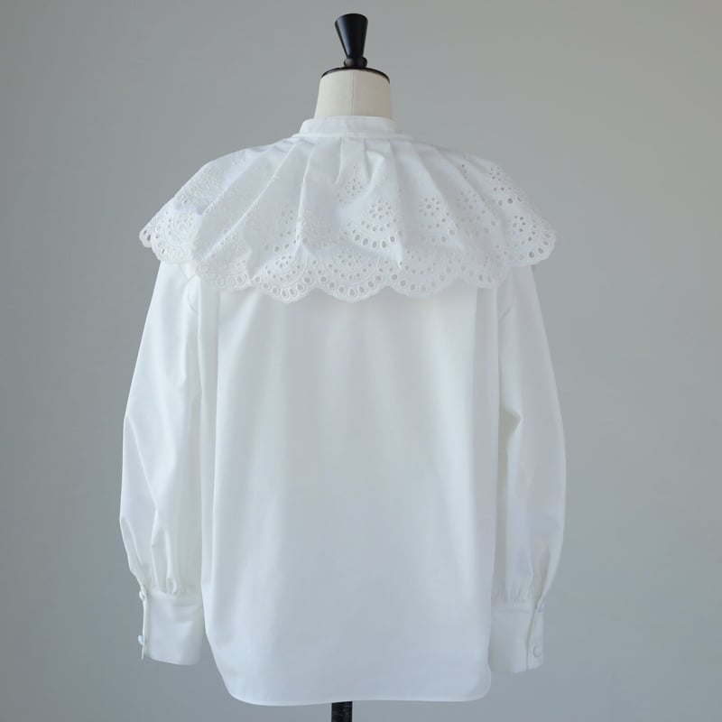 Detachable lace collar blouse | RIKO