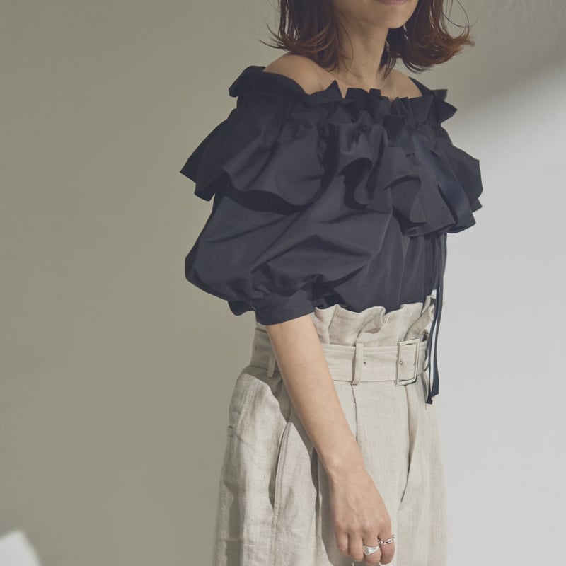 Wrapping ribbon blouse | RIKO