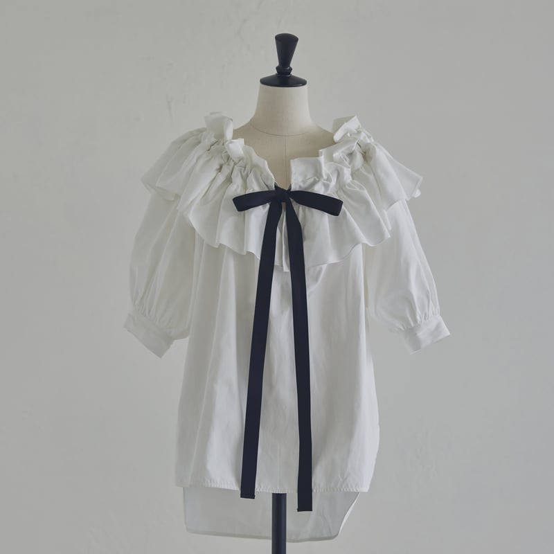 Wrapping ribbon blouse | RIKO