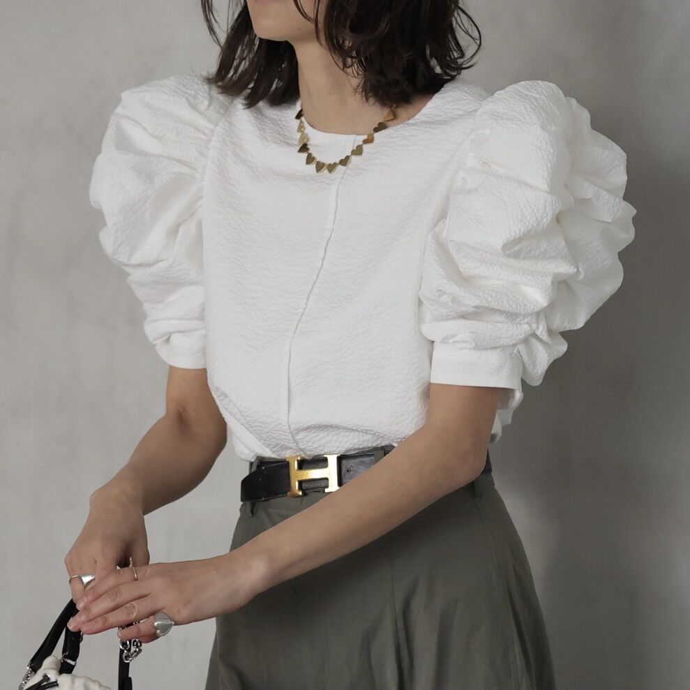Watagashi blouse(jacquard) | RIKO