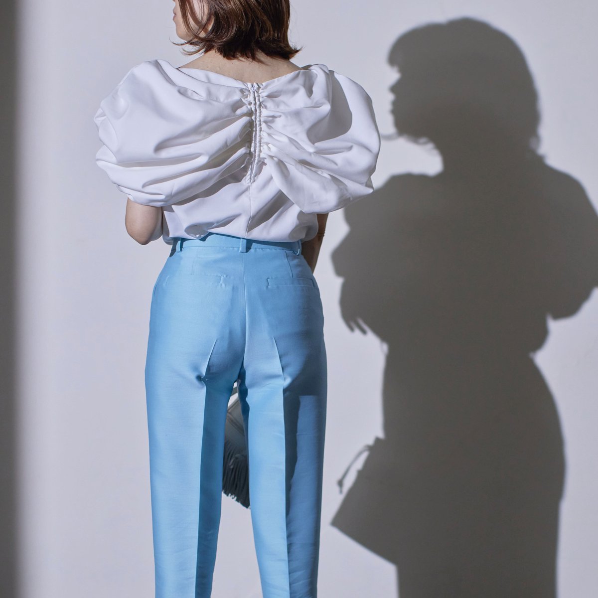 riko.tokyo jackie blouse グレー試着のみ