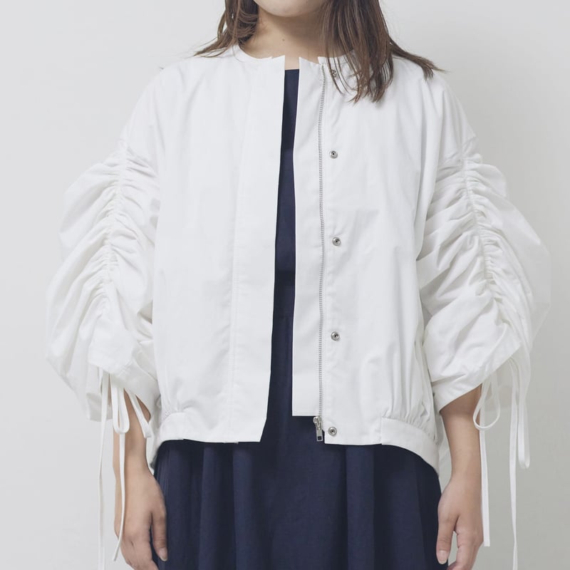 RIKO シャーリングスリーブブルゾン Shirring sleeve blouson | RIKO