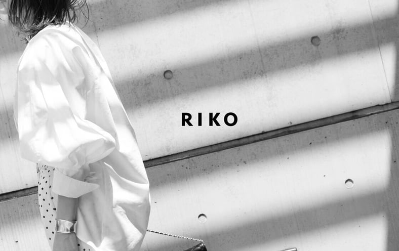 RIKO riko tokyo☆Bonbon blouse ネイビーブラック