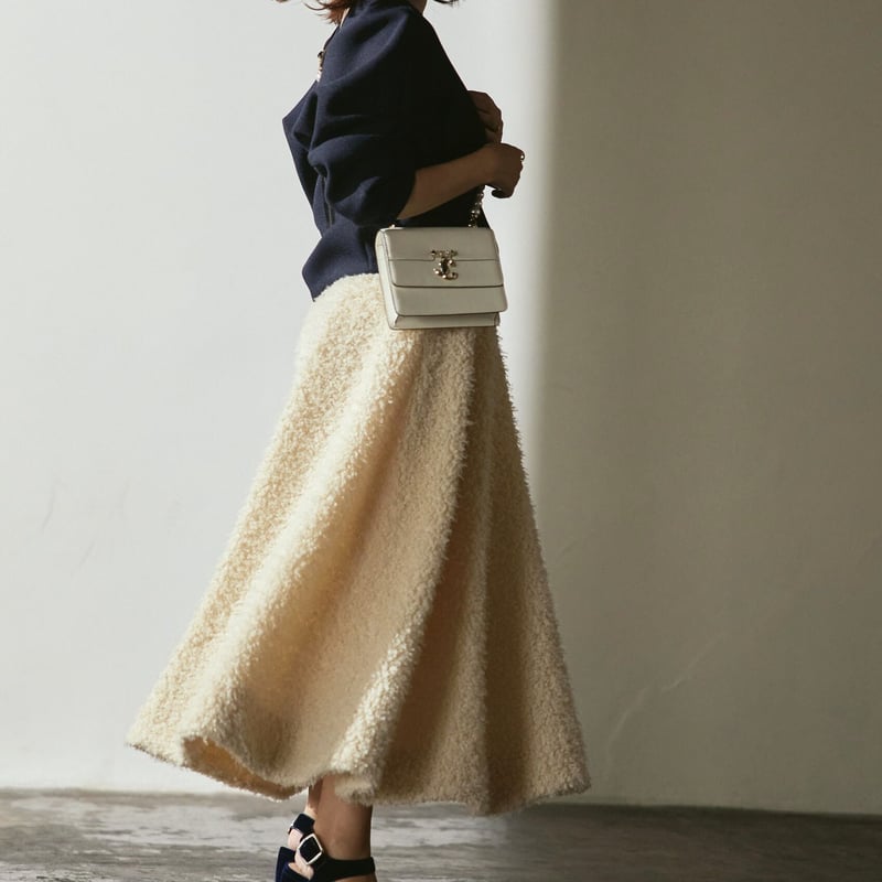 スカート kishidamiki fur skirt white スカート kishidamiki fur skirt white kishidamiki fur skirt white