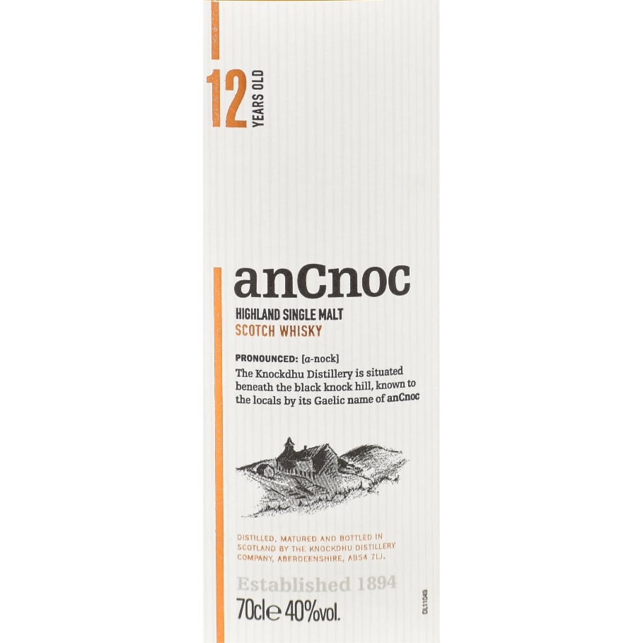 アンノック 12年 40度 700ml スコッチ ウイスキー ハイランド シングル