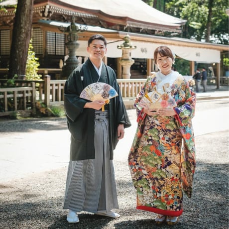 【結婚式和装一式レンタルプラン｜白無垢 or 色打掛＋紋付袴セット】和装前撮り・神社婚に｜全国発送対応・茨城からお届け（送料込）