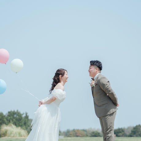 【結婚式前撮り・フォトウェディング】撮影＆撮影全データ・美容・当日サポート込み（衣装持ち込み）