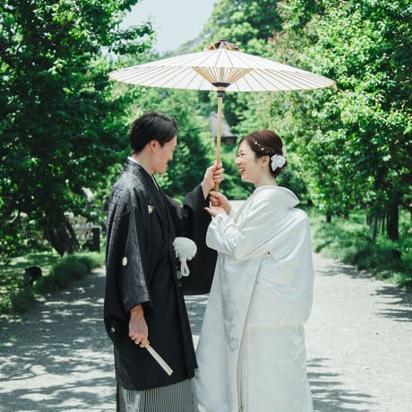 【結婚式前撮り・フォトウェディング】撮影＆撮影全データ・美容・当日サポート込み（衣装持ち込み）