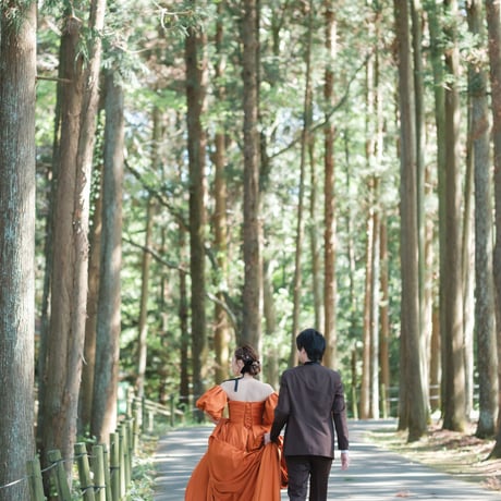 【結婚式前撮り・フォトウェディング】撮影＆撮影全データ・美容・当日サポート込み（衣装持ち込み）