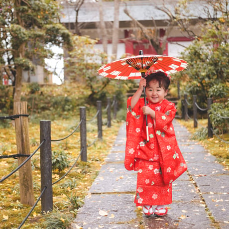 【七五三出張撮影｜平日写真撮影プラン】ご自宅支度〜ロケ撮影・全データ付き（衣装なし）