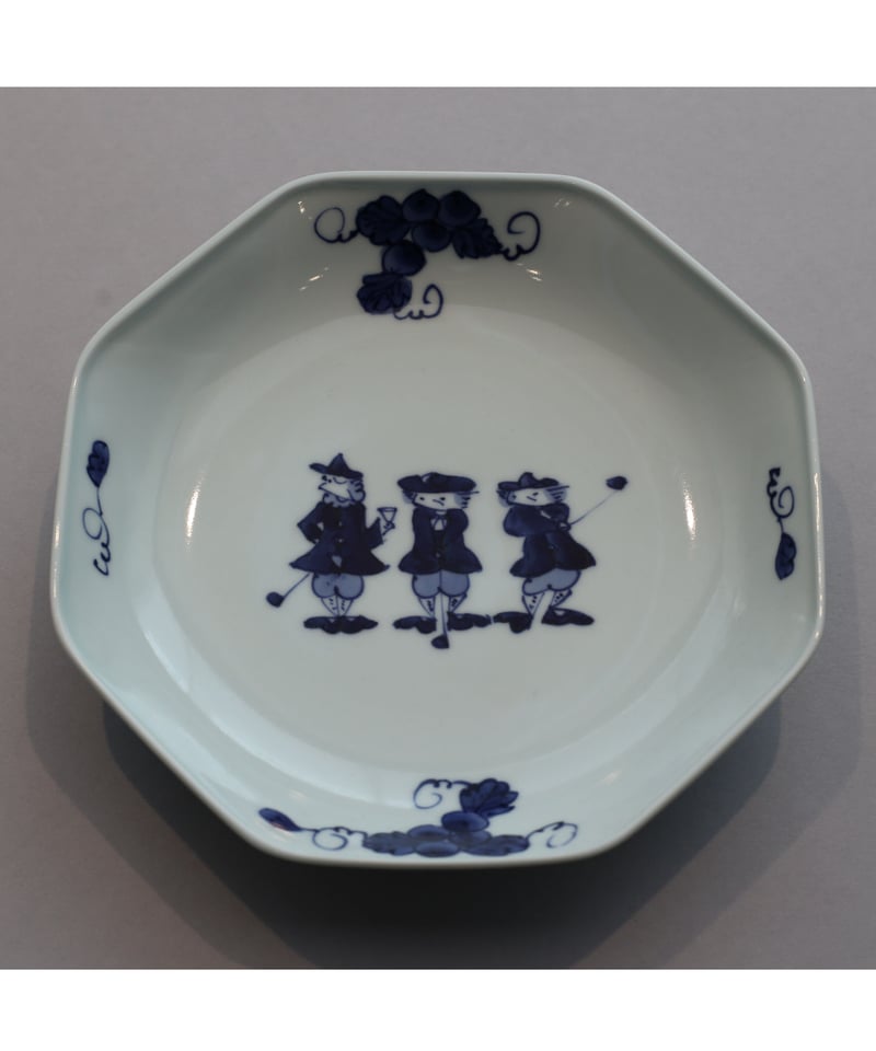 有田焼 青花匠ブランド 太平洋クラブオリジナル八角皿（3種