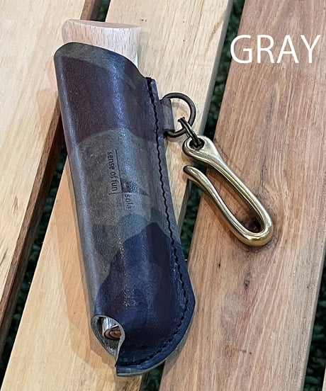 OPINEL･オピネルナイフ No.09用 迷彩イタリアンレザーケース 日本製 SPO-020