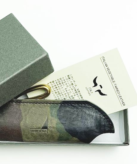 OPINEL･オピネルナイフ No.09用 迷彩イタリアンレザーケース 日本製 SPO-020