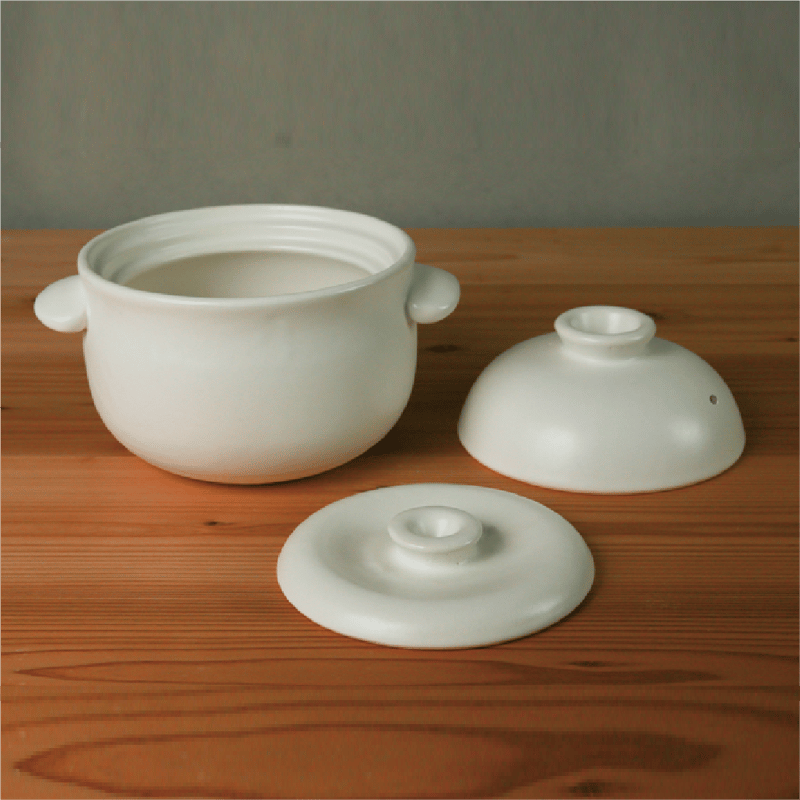 ごはん鍋 1合（白/黒） | たいせい窯