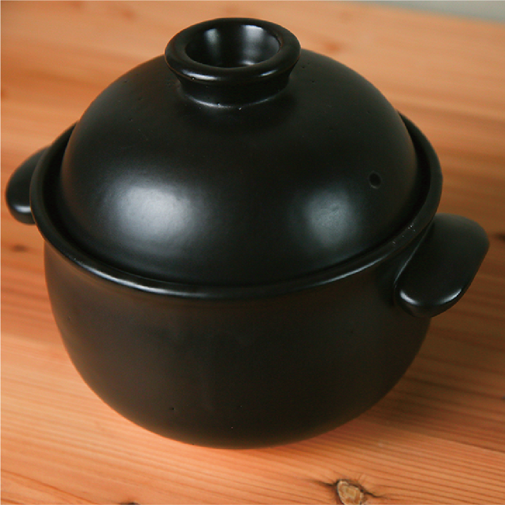 ごはん鍋 2合（白/黒） | たいせい窯