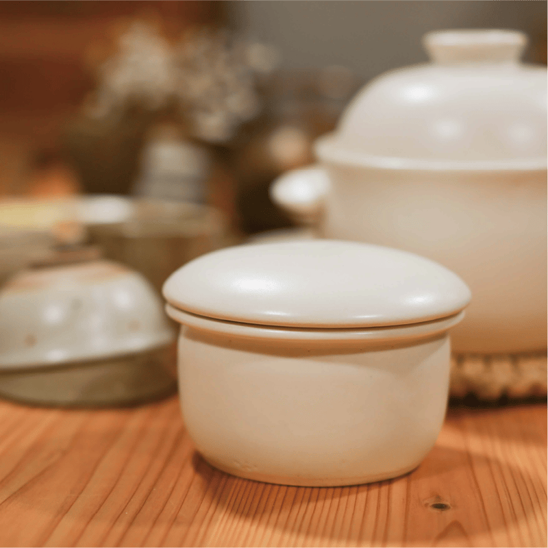 おひつ 中（白/黒） | たいせい窯