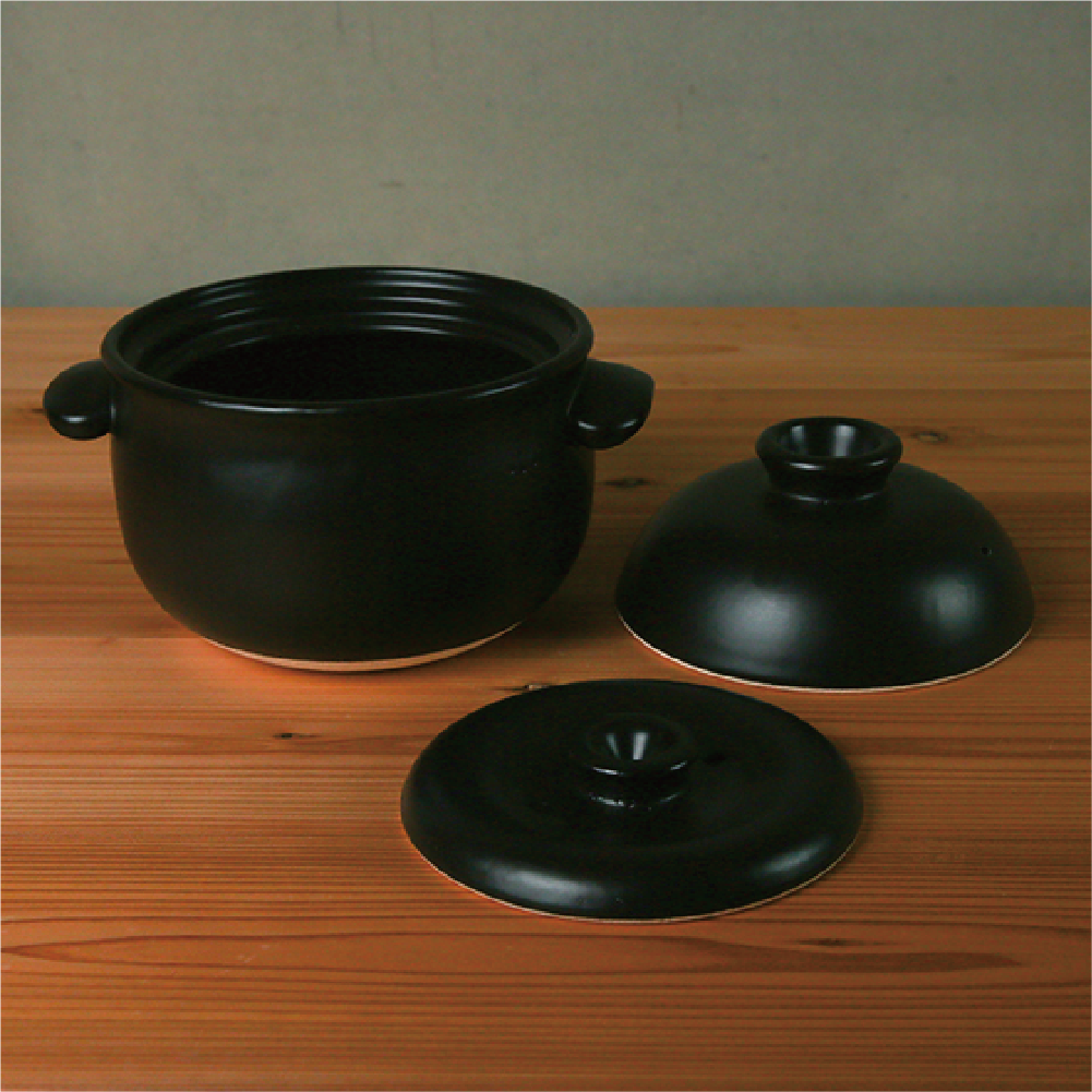 ごはん鍋 2合（白/黒） | たいせい窯