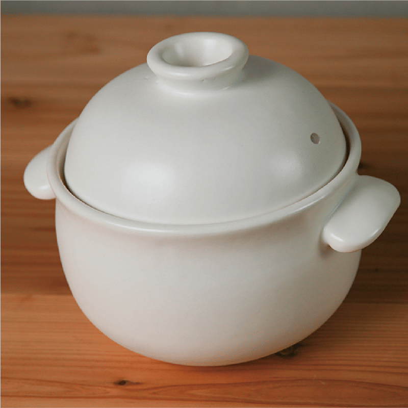 SOMAnoGOHANNABE ごはん鍋 ごはん鍋 1合（白/黒） | たいせい窯