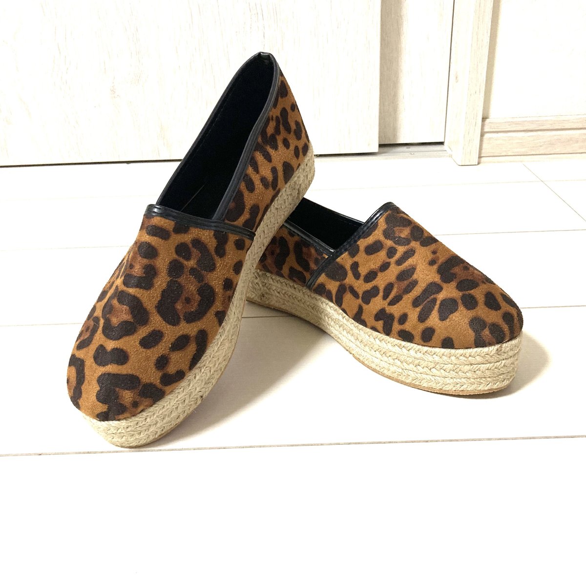 エスパドリーユ 厚底 スサンダル リッポン レオパード 豹柄 eu 41  