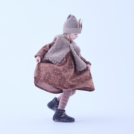 Sample / Snow Crystal Printed Dress size110