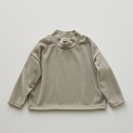 Fluffy mock neck pullover