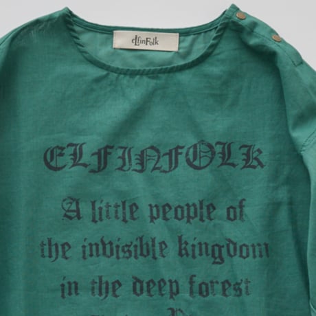 Gothic Letter Cotton Lawn L/S Shirts