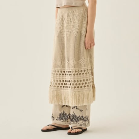 Womens Lacework Knit Skirt
