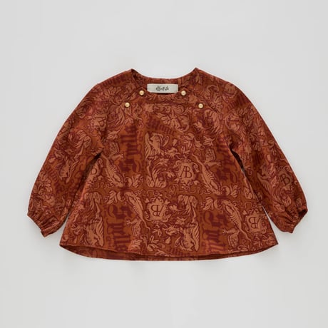 Magic Spell print Vintage Satin Baby Blouse