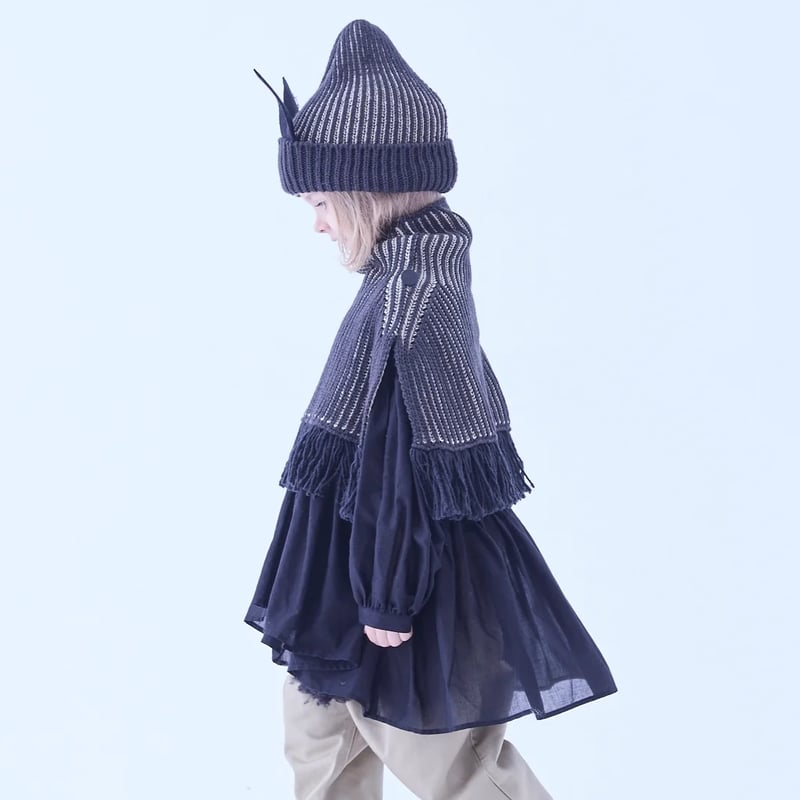 Rib knit Knight cape Ⅱ | eLfinFolk