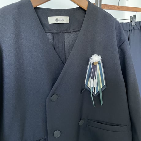 Ceremony collarless DB Jacket 26SS
