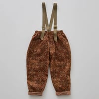 Sample / Snow Crystal Printed Suspenders Pants  size110