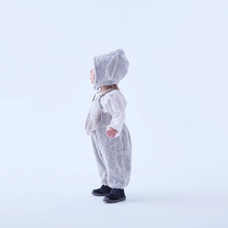Sample / Snow Jacquard Rompers size80