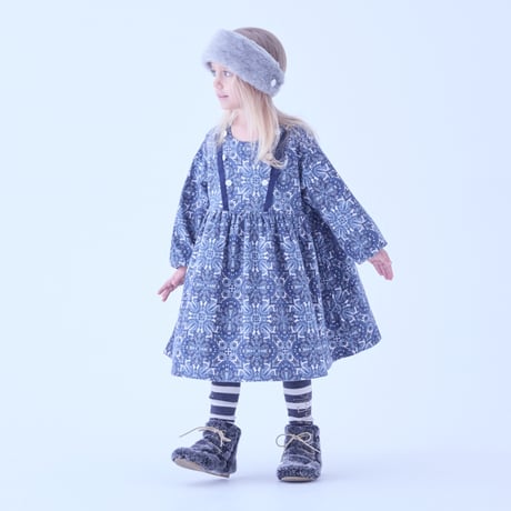 Sample / Snow Crystal Printed Dress size110
