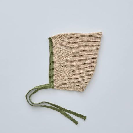 Lacework Knit Baby Bonnet