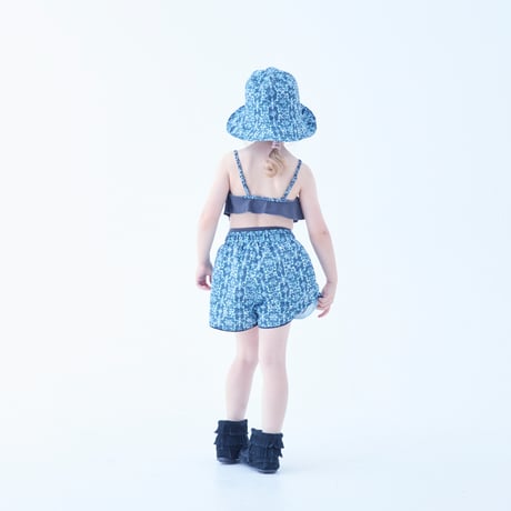 Old Tile Pattarn Girl's Swim Wear