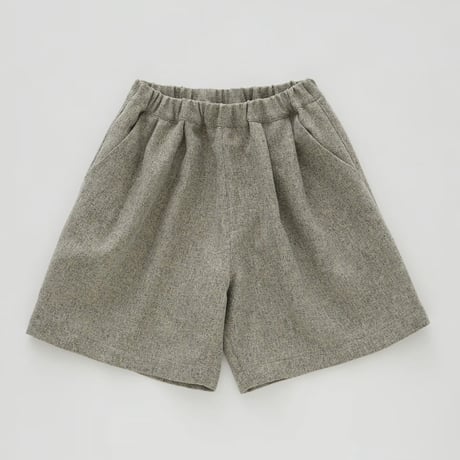 Herringbone Tweed Wide Shorts